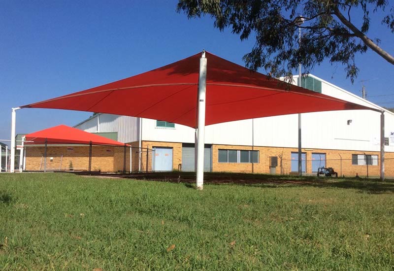 Hip-roof shade structure
