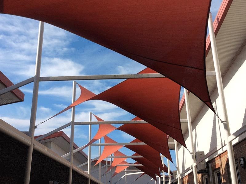 Terracotta sails over a school at Glenmore Park